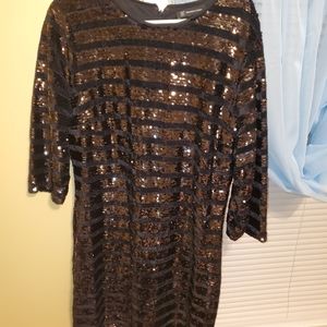 Sequin black dress